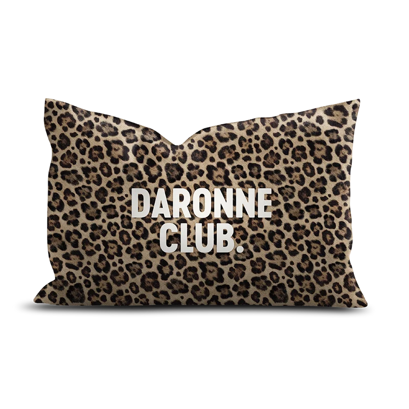 Cuscino in velluto leopardato Daronne Club