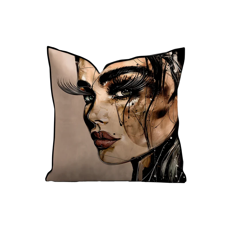 Cuscino in velluto Golden Girl