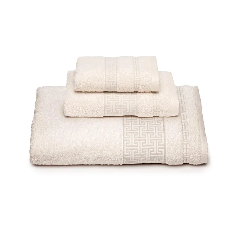 Set asciugamani in spugna atene in Cotone 450 gr/mq
