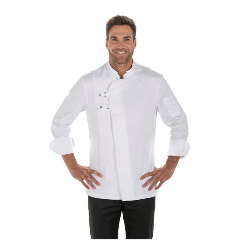 Chaqueta Cocinero Hebillas Blanca