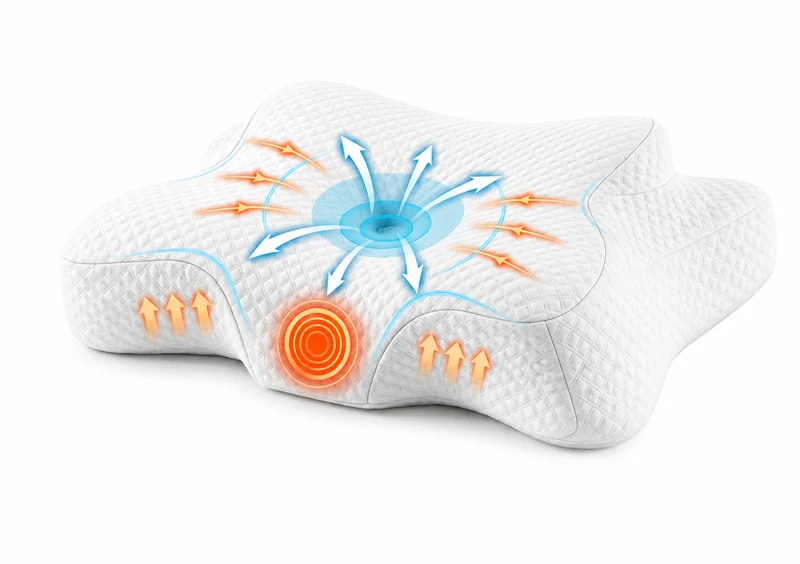 Cuscino Cervicale Ergonomico a Farfalla in Memory Foam Il Gruppone