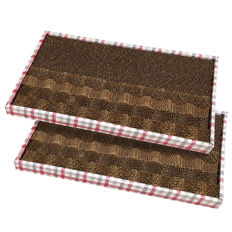 Set 2 Tiragraffi per Gatti in Cartone Ondulato 48x25 cm Il Gruppone