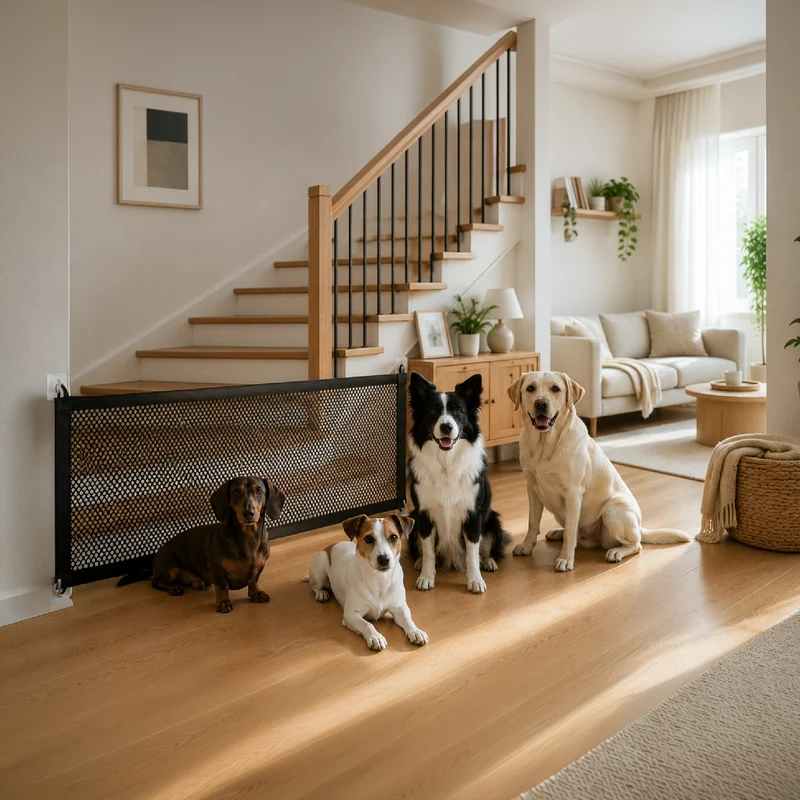 Barriera di Sicurezza per Cani e Animali Domestici 110x72 cm Il Gruppone