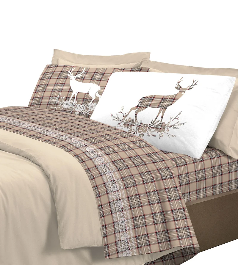 Completo letto 100% cotone Linea Cervo
