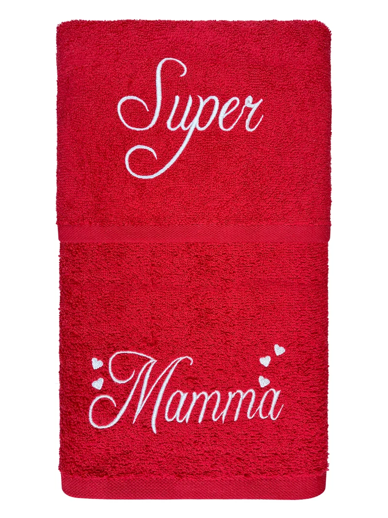 Coppia Asciugamani Bagno Cotone Festa Della Mamma Il Gruppone