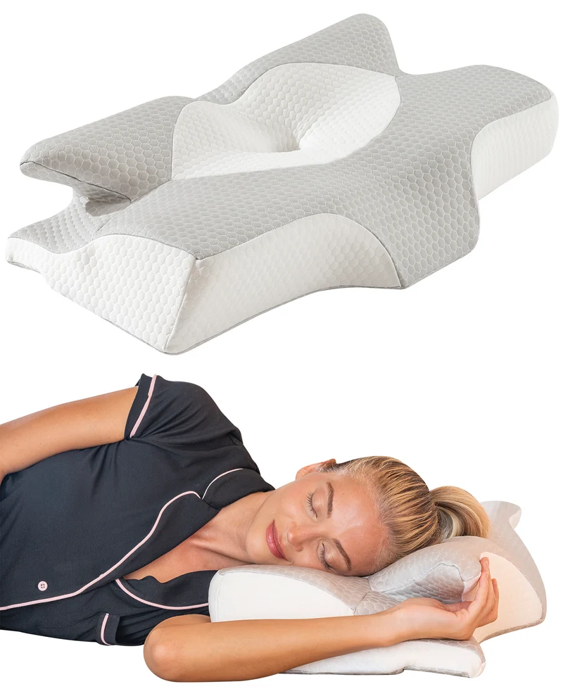 Cuscino Farfalla Ergonomico 6 Zone 2 in 1 in Memory Foam Ortopedico Sfoderabile Il Gruppone