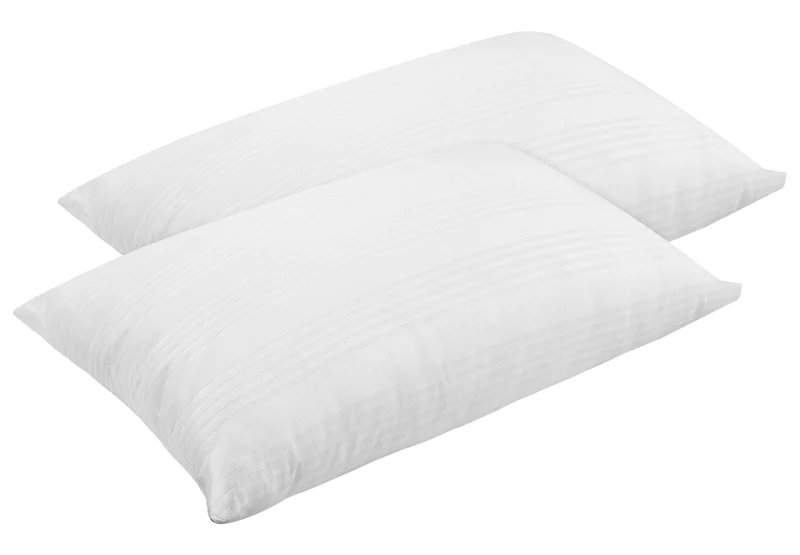 Coppia Federe Copriguanciale 100% Cotone Fodere Fasciate Con Zip Salva Cuscino Letto Bianche 50x80 Cm Certificate OekoTex Ideali Anche Per Hotel Strutture