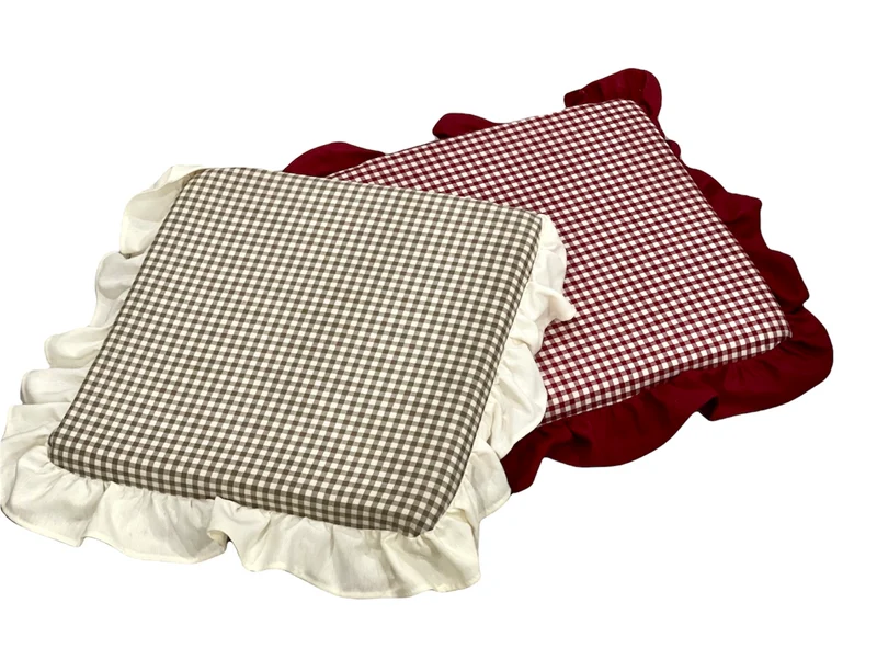 Cuscini per sedie a quadretti