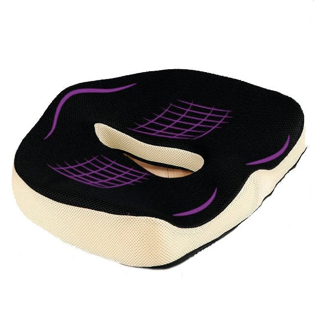 Cuscino Viscoelastico Ergonomico con Foro per il Coccige | Comfort