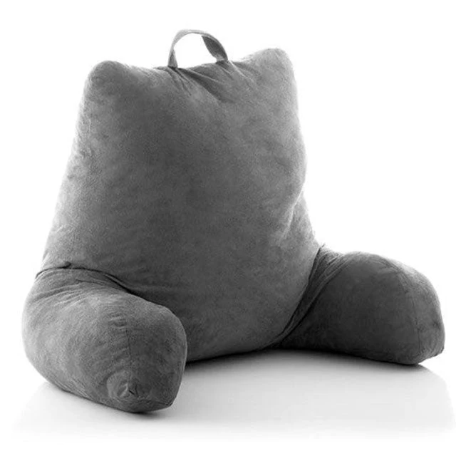 Cuscino Ergonomico da Lettura in Cotone con Braccioli