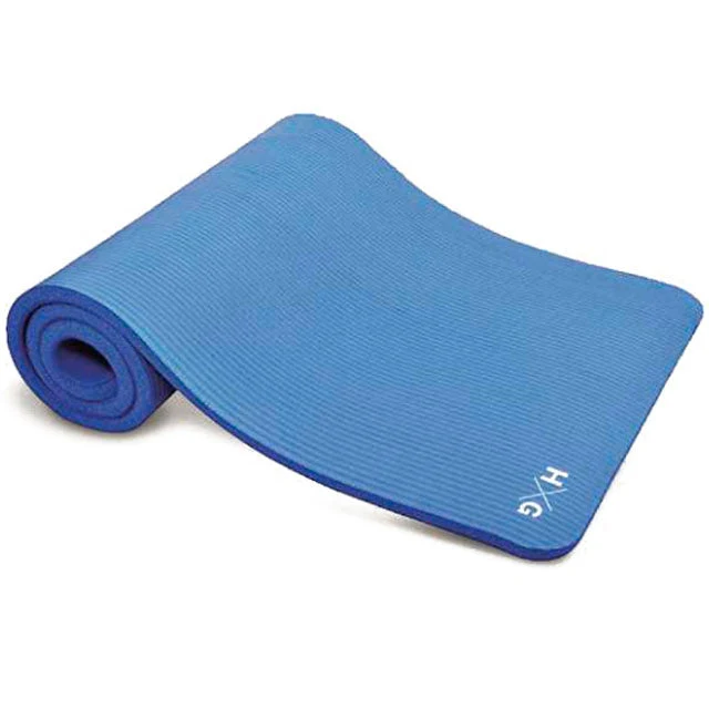 Tappetino da Yoga in Gomma Antiscivolo con Cinghie per Arrotolare