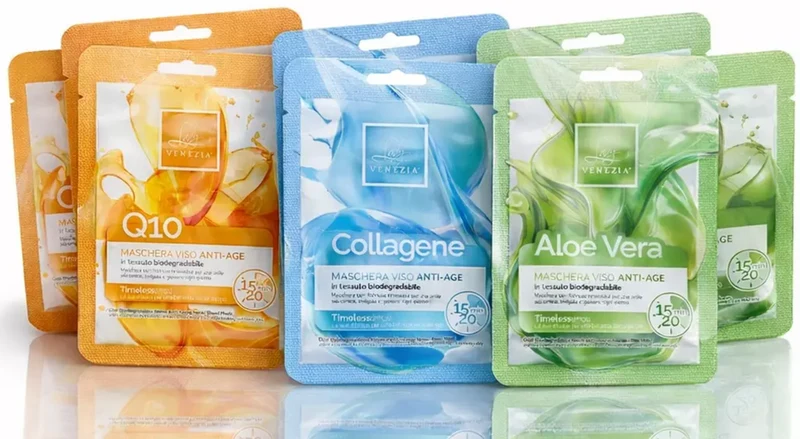 Set Composto da 9 Pezzi di Maschera Viso Made Anti Age Made In Korea