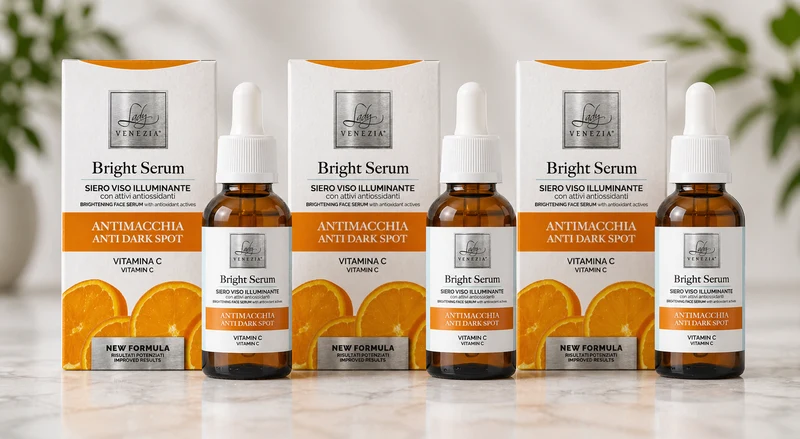 Set 3 Sieri Viso antirughe Vitamina c Made In Italy