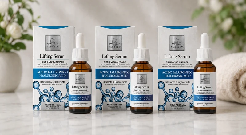 Set 3 Sieri Viso Antiage Acido Ialuronico Made In Italy