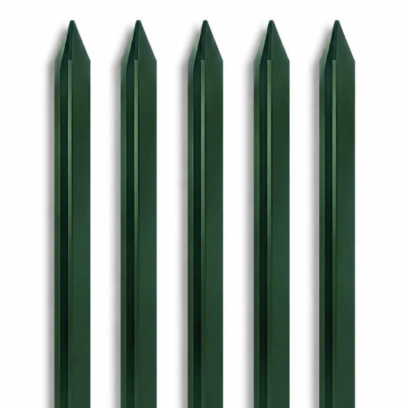 Pali per Recinzione in Acciaio Verde con Rivestimento PVC Il Gruppone
