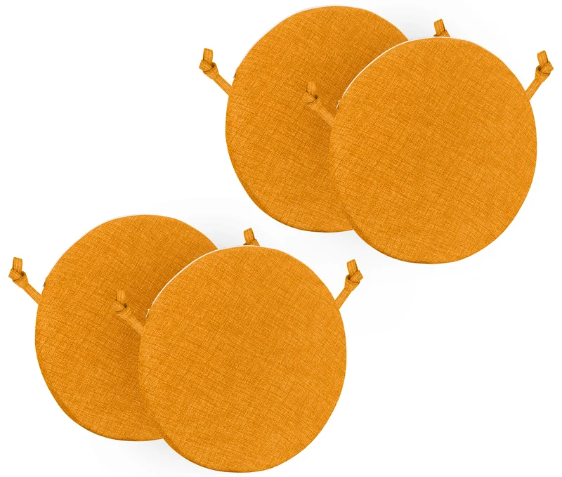 Cuscini Rotondi per Sedie Ø40 cm Imbottiti e Sfoderabili con Lacci Made in Italy Il Gruppone