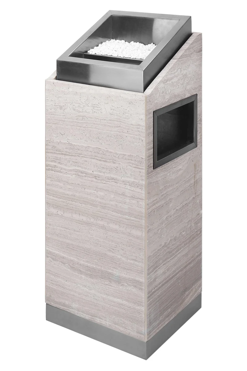 Posacenere 2 In 1 Da Terra Professionale Realizzati In Acciaio Marmo Il Gruppone