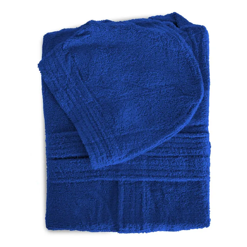 Accappatoio Bambino 100% Cotone con Cappuccio e Tasche Super Assorbente in Spugna Il Gruppone