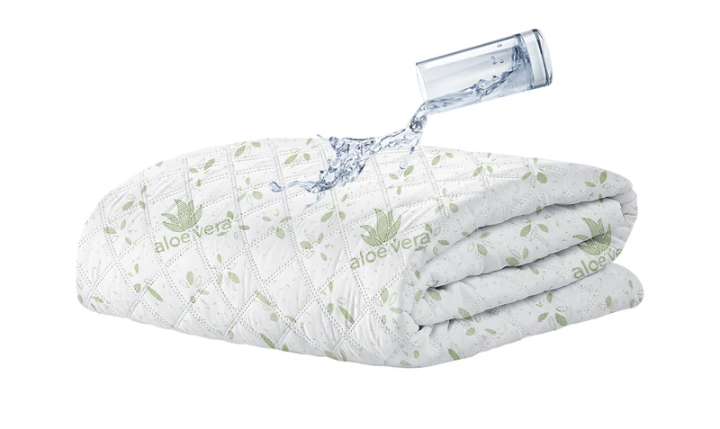 Coprimaterasso Trapuntato Impermeabile Aloe Vera Micro Traspirante Bianco Il Gruppone