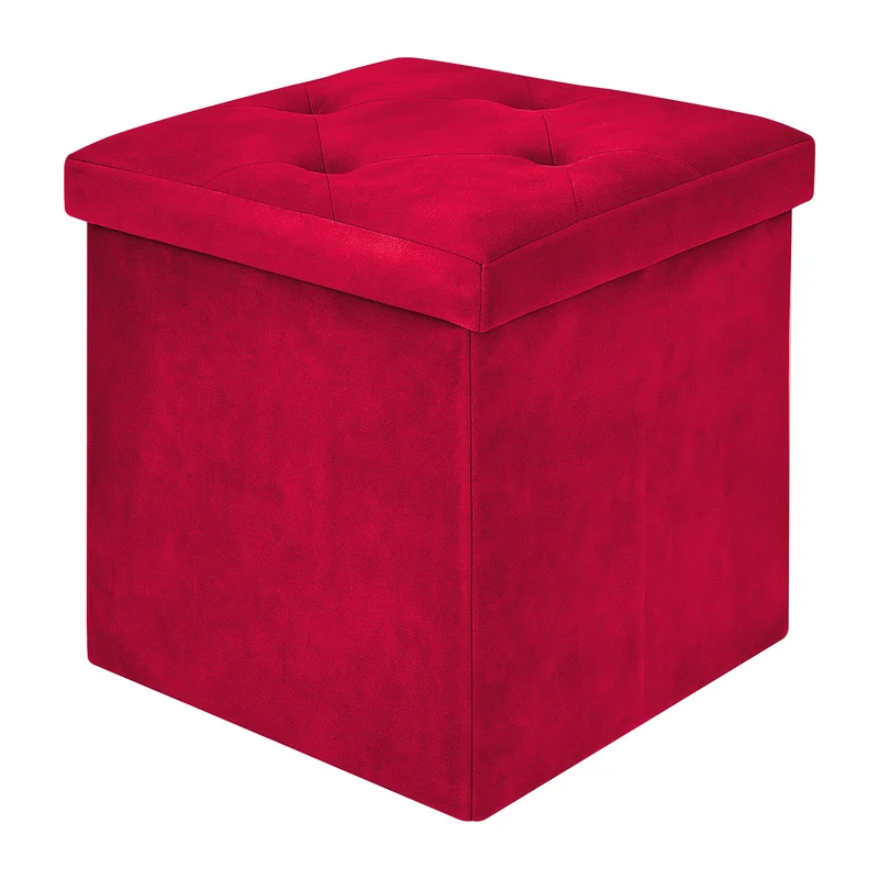 Pouf Contenitore In Velluto Quadrato Moderno Panca Cassapanca Il Gruppone