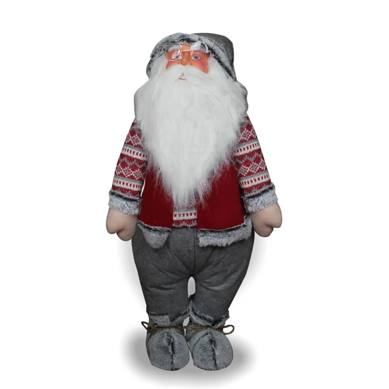Babbo Natale Natalizio, elemento di arredo e fermaporta decorativo gigante