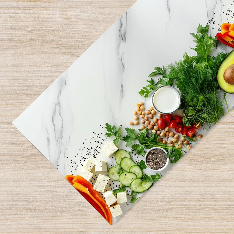 Tappeto Cucina Antiscivolo Made in Italy Passatoia Antimacchia Marmo Avocado Il Gruppone