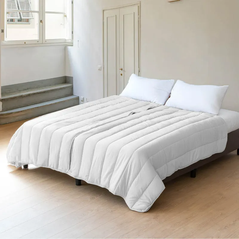 Piumino 4 Stagioni Matrimoniale con Calore Differenziato Modulabile con Bottoni Clip Il Gruppone