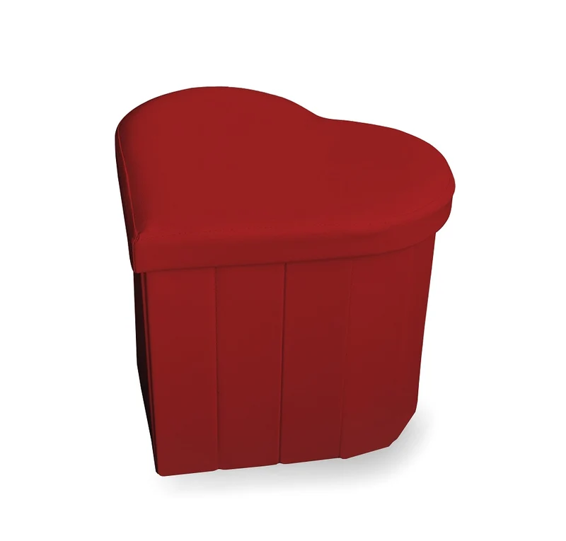 Pouf Contenitore a forma di cuore ecopelle Il Gruppone