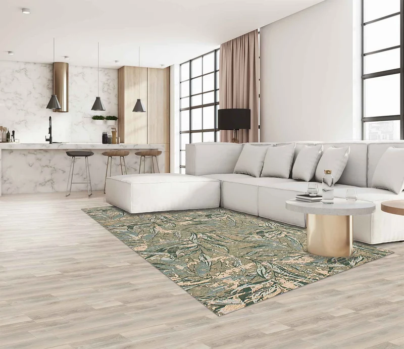 Tappeto Arredo Moderno in Ciniglia Antiscivolo Made in italy Foliage Il Gruppone
