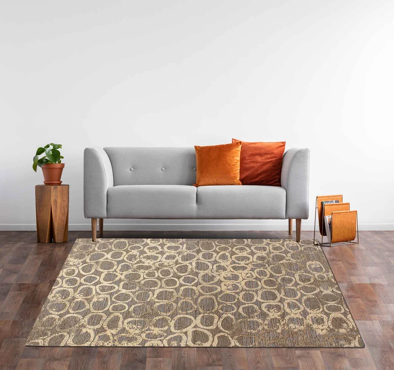 Tappeto Arredo Moderno in Ciniglia Antiscivolo Made in italy Esopo Fango Il Gruppone