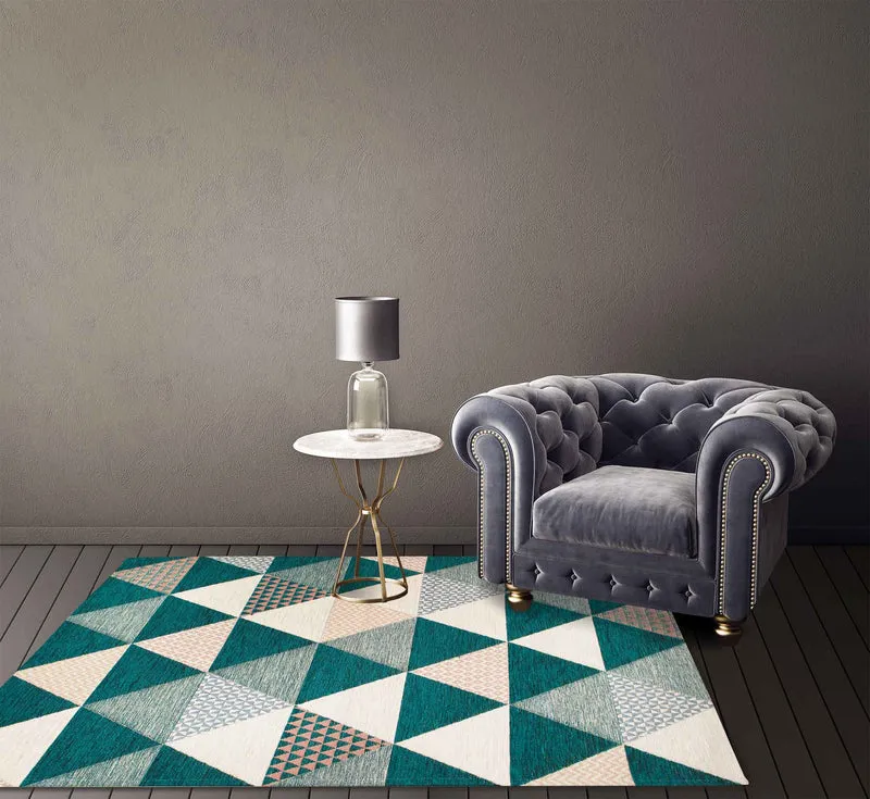 Tappeto Arredo Moderno Antiscivolo in Ciniglia Made in italy Cotone Il Gruppone