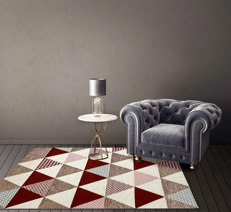 Tappeto Arredo Moderno Antiscivolo in Ciniglia Made in italy Cotone Il Gruppone