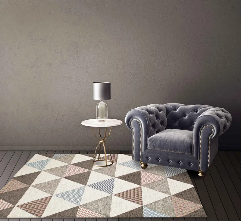 Tappeto Arredo Moderno Antiscivolo in Ciniglia Made in italy Cotone Il Gruppone