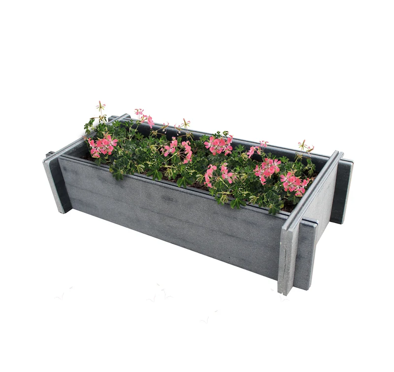Fioriera componibile 55 x 25 x 12.5 Made in Italy in WPC da balcone, terrazzi o ambienti esterni