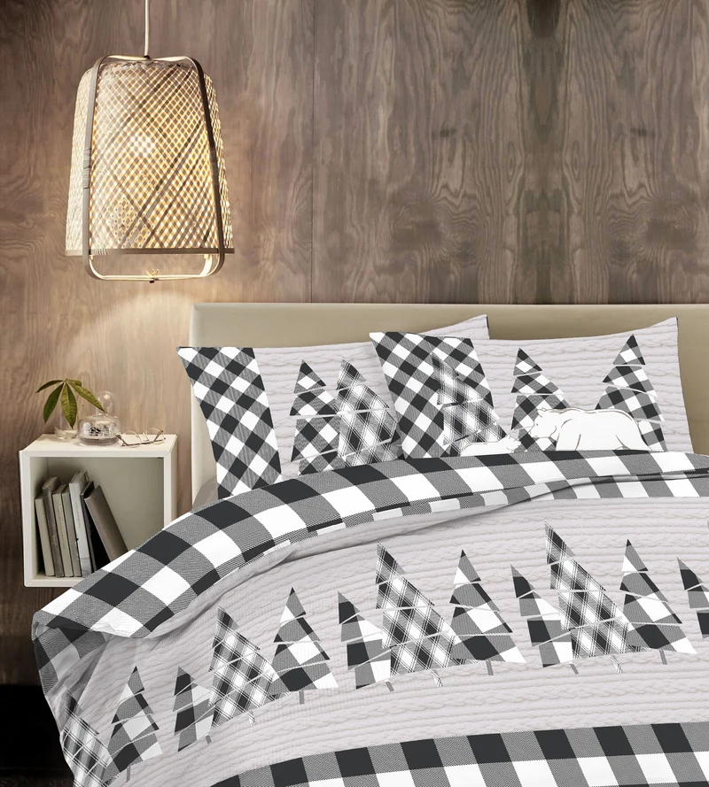 Parure Copripiumino in Cotone con Stampe Moderne Made in Italy Il Gruppone