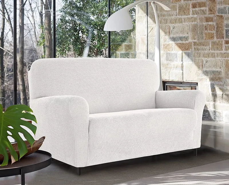 Copridivano Elasticizzato Jacquard Modello Harry Antiscivolo Antigraffio Universale con Braccioli Il Gruppone