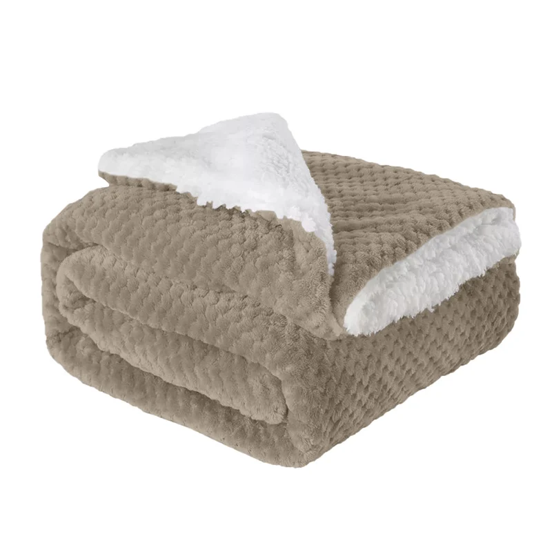 Coperta Invernale Pile Sherpa Morbida 440 g/mq Effetto Pelliccia Il Gruppone