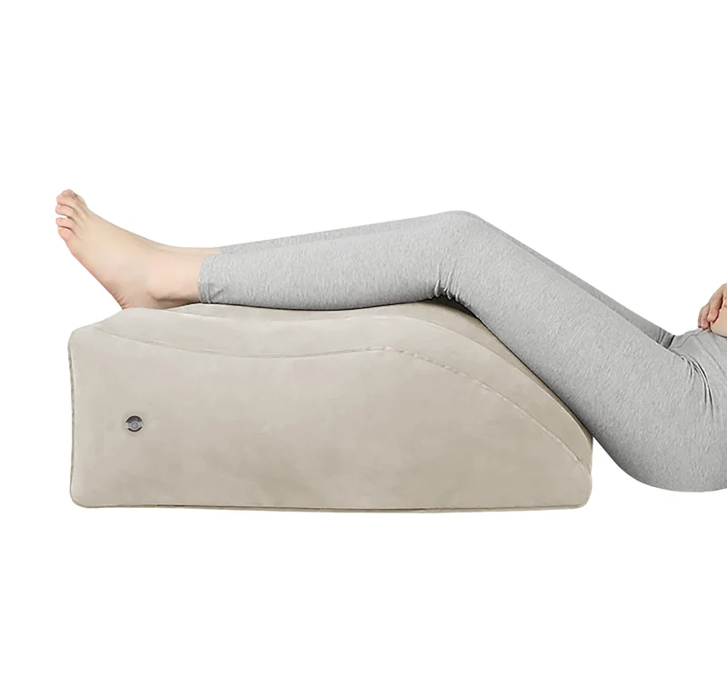Cuscino Gonfiabile Alza Gambe Ergonomico per Circolazione e Gonfiore Il Gruppone