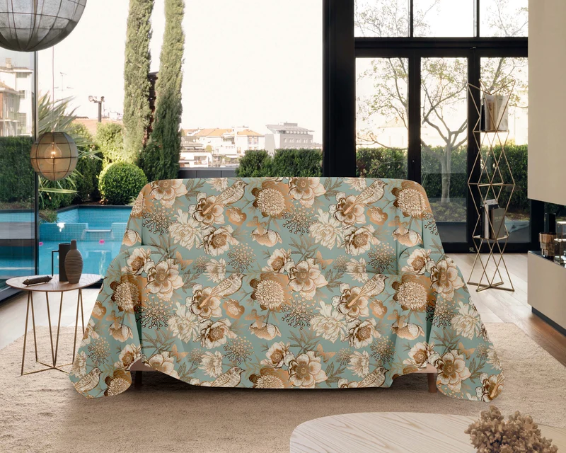 Telo Arredo in Cotone Stampa Digitale Grandfoulard Made in Italy Il Gruppone